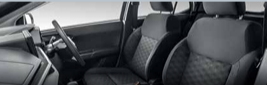 Semi Bucket Fabric Seats